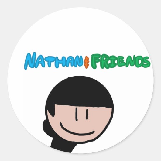 Nathan en vrienden- Shawn Sticker (Voorkant)