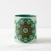 NATHAN ~ Gepersonaliseerde Paua Shell fractal ~ Mok (Midden)