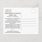 Nathan Hale Briefkaart (Achterkant)