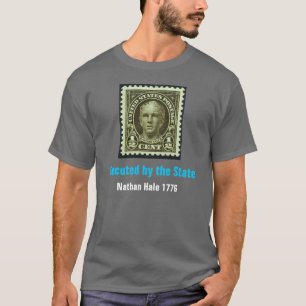 Nathan Hale, geëxecuteerd door de State Grey T-Shi T-shirt