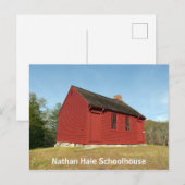 Nathan Hale Schoolhouse (East Haddam) Briefkaart (Voorkant / Achterkant)
