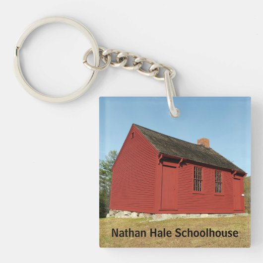 Nathan Hale Schoolhouse (East Haddam) Sleutelhanger (voorkant)