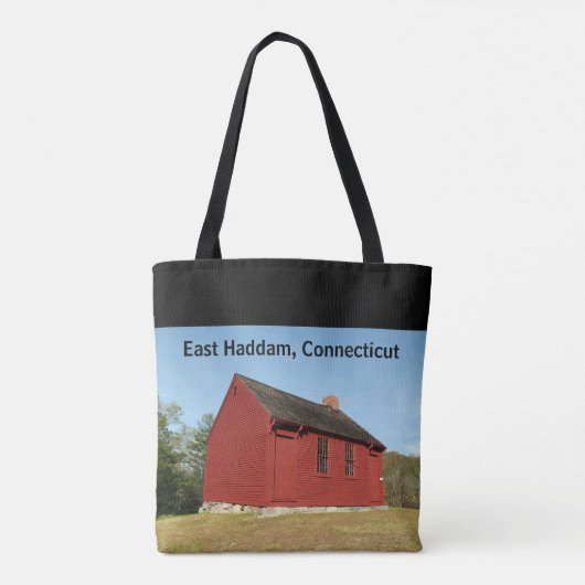 Nathan Hale Schoolhouse (East Haddam) Tote Bag (Achterkant)