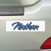 Nathan Name blue Aufkleber Sticker Autoaufkleber (Op auto)