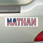 Nathan Name Vorname USA Aufkleber Sticker Auto (Op auto)