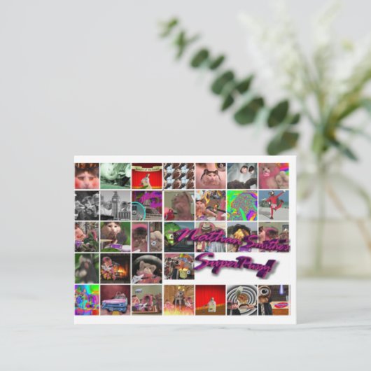 Nathan Smithe's SuperPostcard. Briefkaart (Staand voorkant)