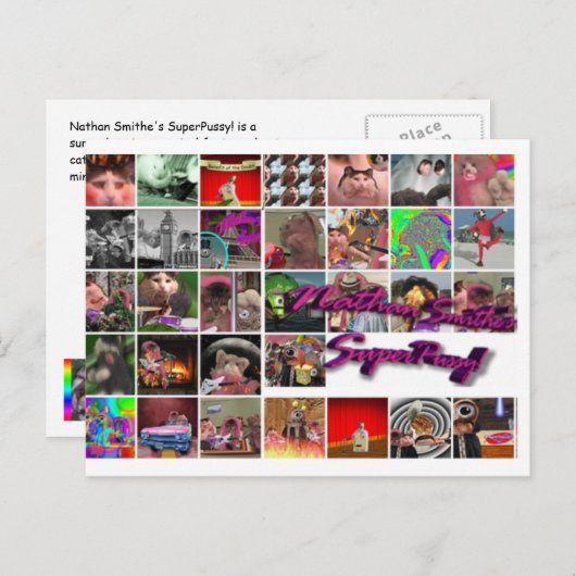 Nathan Smithe's SuperPostcard. Briefkaart (Voorkant / Achterkant)