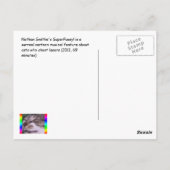 Nathan Smithe's SuperPostcard. Briefkaart (Achterkant)