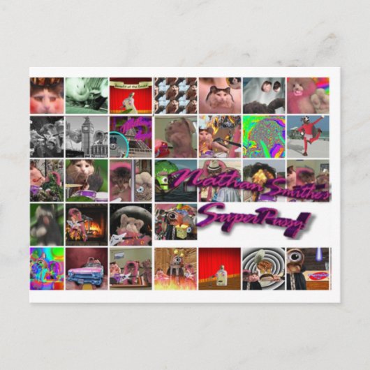 Nathan Smithe's SuperPostcard. Briefkaart (Voorkant)