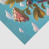 Nathaniel Drink koffie, hagedis Tissuepapier (Detail)