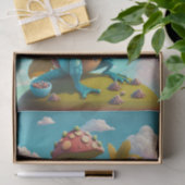 Nathaniel Drink koffie, hagedis Tissuepapier (Geschenk)