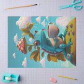 Nathaniel Drink koffie, hagedis Tissuepapier (Craft)