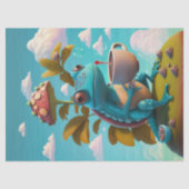 Nathaniel Drink koffie, hagedis Tissuepapier (Voorkant)