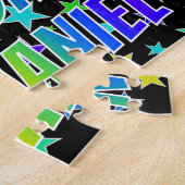 "NATHANIEL" First Name, Fun "HAPPY BIRTHDAY" Legpuzzel (Zijkant)