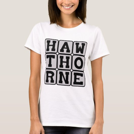 Nathaniel Hawthorne, Amerikaans romanschrijver T-shirt (Voorkant)