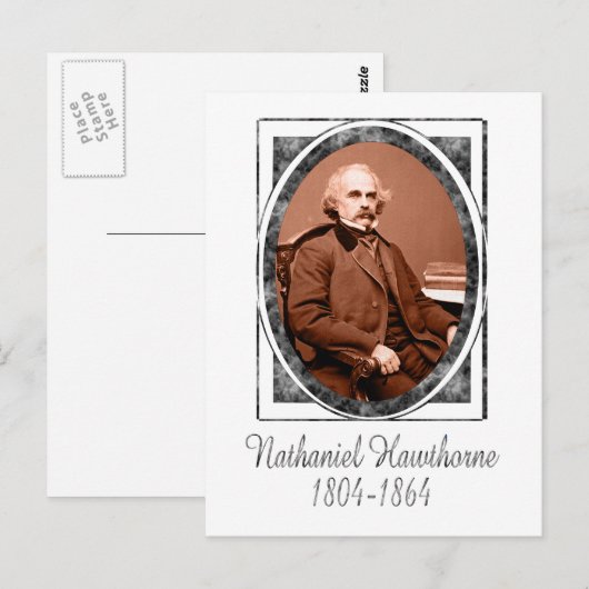 Nathaniel Hawthorne Briefkaart (Voorkant / Achterkant)