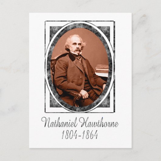 Nathaniel Hawthorne Briefkaart (Voorkant)