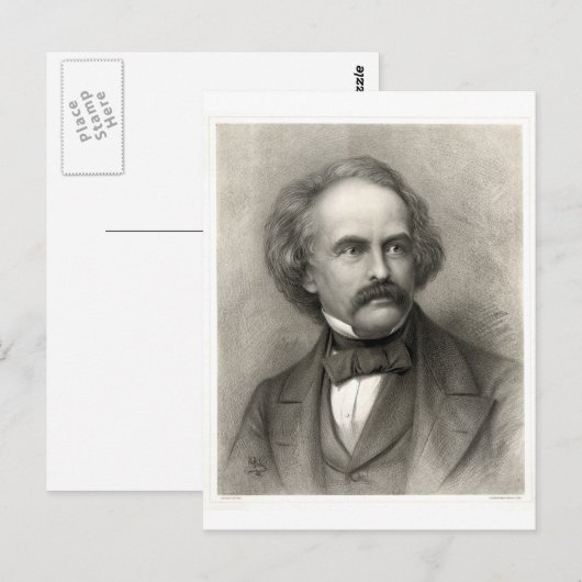 Nathaniel Hawthorne Briefkaart (Voorkant / Achterkant)