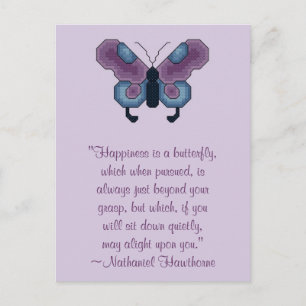 Nathaniel Hawthorne Butterfly Gelukkig Briefkaart