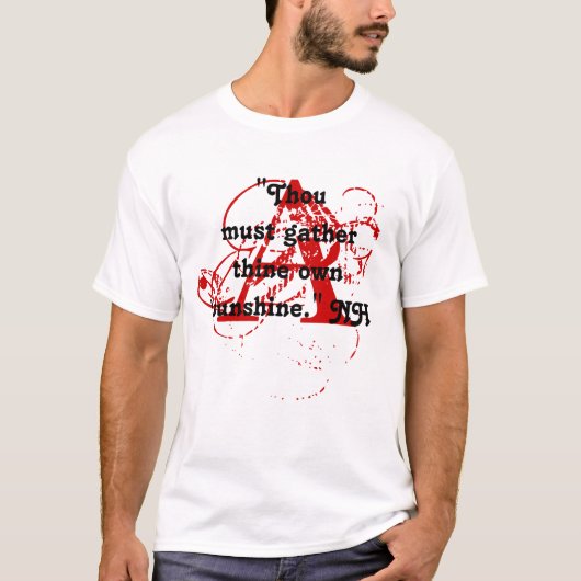 Nathaniel Hawthorne Fans A RED MARK DESIGN T-Shirt (Voorkant)