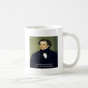 Nathaniel Hawthorne "Schone handen" Wijsheidsquote Koffiemok