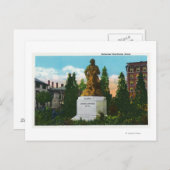 Nathaniel Hawthorne Statue Uitzicht Briefkaart (Voorkant / Achterkant)