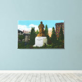 Nathaniel Hawthorne Statue Uitzicht Canvas Afdruk (Insitu (Houten vloer))