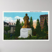 Nathaniel Hawthorne Statue Uitzicht Poster (Voorkant)