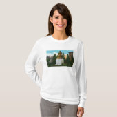 Nathaniel Hawthorne Statue Uitzicht T-shirt (Voorkant volledig)