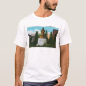 Nathaniel Hawthorne Statue Uitzicht T-shirt (Voorkant)