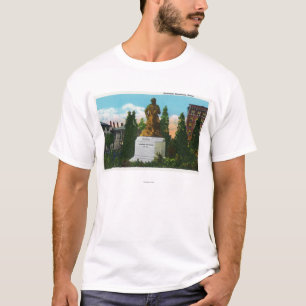 Nathaniel Hawthorne Statue Uitzicht T-shirt