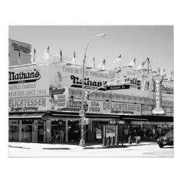 Nathan's beroemde Hot Dogs Fotografische Afdruk