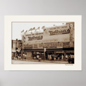 Nathan's beroemde Hot Dogs-Poster Poster (Voorkant)