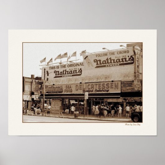 Nathan's beroemde Hot Dogs-Poster Poster (Voorkant)