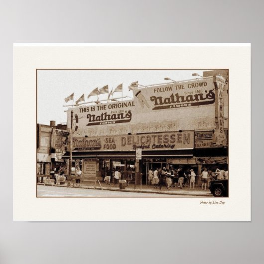 Nathan's beroemde Hot Dogs-Poster Poster (Voorkant)