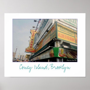 Nathan's beroemde Hot Dogs-Poster Poster