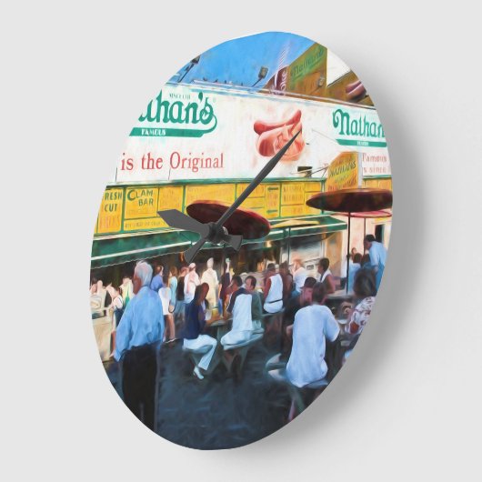 Nathan's Coney Island Clock Grote Klok (Hoek)