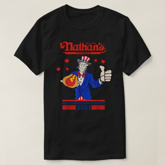Nathans-Hot-Dog-Eating-Contest-2021-Joey-Chestnut T-shirt (Design voorkant)
