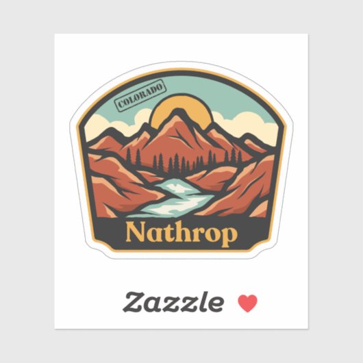 Nathrop, Colorado Sticker (Vel)