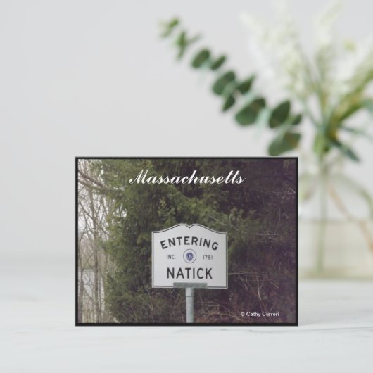 Natick, Massachusetts Briefkaart (Staand voorkant)