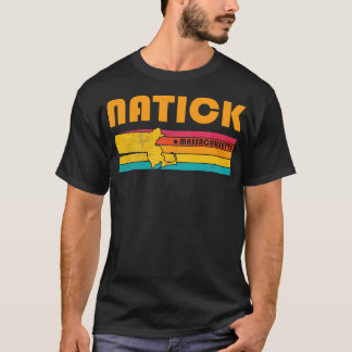 Natick Massachusetts Verdrietig Souvenir T-shirt