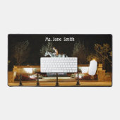 Natie danser paard standbeeld Saratoga Desk Mat (Keyboard & Muis)