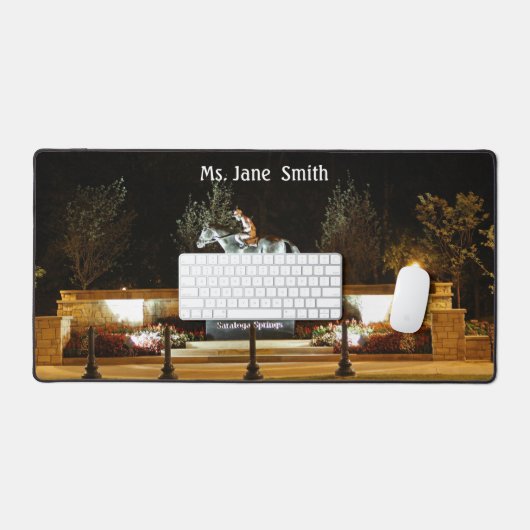 Natie danser paard standbeeld Saratoga Desk Mat (Keyboard & Muis)