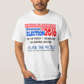 Natie in nood! Protest t-shirt (Voorkant)