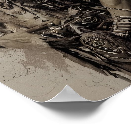 NATIEF AMERIKAANS 4 POSTER (Hoek)