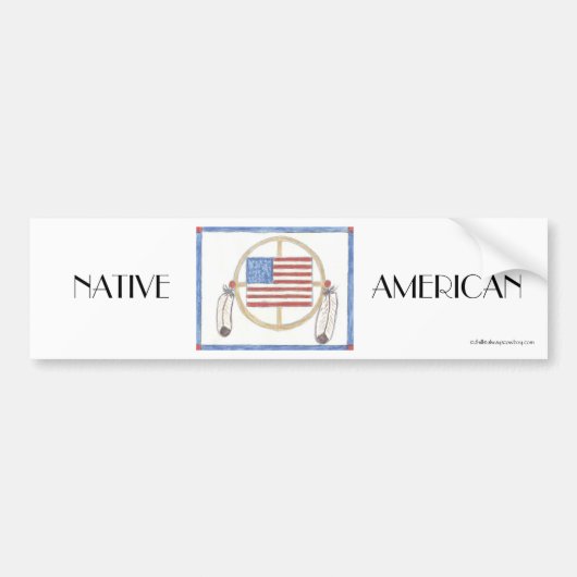 NATIEF AMERIKAANS BUMPERSTICKER (Voorkant)