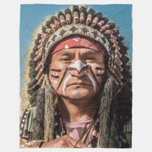 NATIEF AMERIKAANS FLEECE DEKEN