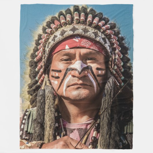 NATIEF AMERIKAANS FLEECE DEKEN (Voorkant)