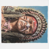 NATIEF AMERIKAANS FLEECE DEKEN (Voorkant (Horizontaal))
