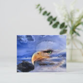 NATIEF AMERIKAANS-/WOLF-SPIRIT BRIEFKAART (Staand voorkant)